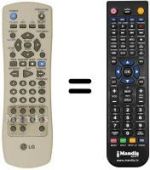 Replacement remote control Goldstar DVC 5930