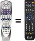 Replacement remote control AUDIOLA DVX 2014 USB (ver. 2)