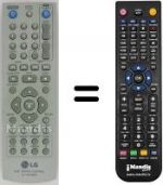 Replacement remote control LG DVX 298