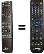 Replacement remote control LG RH-298 H