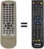 Replacement remote control Medion MD 42072