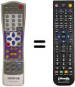 Replacement remote control Strong SRT 1500 DVD