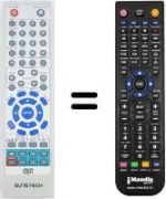 Replacement remote control Sunstech LCX-UD750