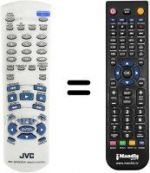 Replacement remote control JVC XV-S40
