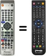 Replacement remote control Pioneer DVR 3100 S