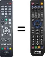 Replacement remote control Denon Denon-RC1226