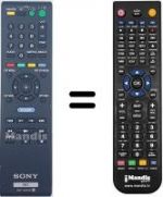 Replacement remote control Sony BDP-S570