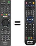Replacement remote control Sony KDL40EX725