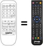 Replacement remote control Sanyo 28B3