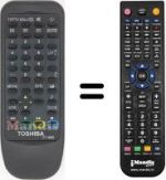 Replacement remote control Toshiba CT-9859