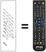 Replacement remote control REMCON166