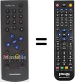 Replacement remote control Grundig T55-841FR