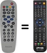 Replacement remote control Philips 20PF4110 / 01