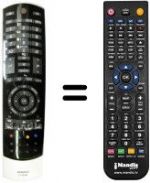 Replacement remote control Toshiba 40TL838