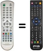 Replacement remote control Irradio XTV3050WX