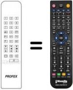 Replacement remote control Profex CTV5520VT