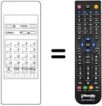 Replacement remote control Audiosonic KBB1574