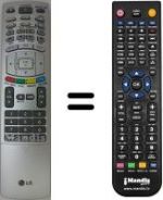 Replacement remote control LG 27LZ5RV