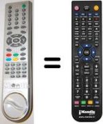 Replacement remote control LG RL44NZ21RB