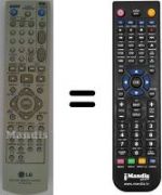 Replacement remote control LG V9850