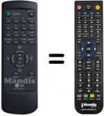 Replacement remote control LG 6710V00017F