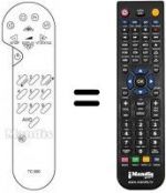 Replacement remote control REMCON753