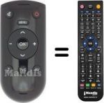 Replacement remote control Grundig 40VLE8160BP