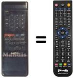 Replacement remote control Sanyo VHR3400I