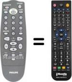 Replacement remote control Philips VR17116