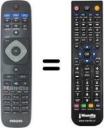 Replacement remote control Philips 40HFL2829T/12