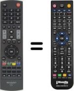 Replacement remote control Sharp LC-32SH330E