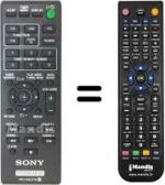Replacement remote control RMAMU178