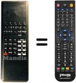Replacement remote control Hitachi CPT2078