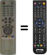 Replacement remote control Samsung LE22A455C1D/XXH