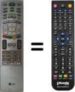 Replacement remote control LG AKB30588001