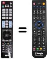 Replacement remote control LG 47LEX8