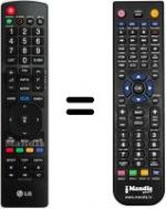 Replacement remote control LG 32LK430