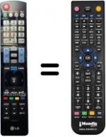 Replacement remote control AKB73275611