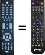 Replacement remote control AOC L22W981