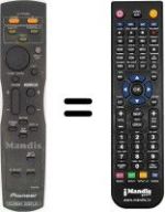 Replacement remote control Pioneer PDP42MVE1