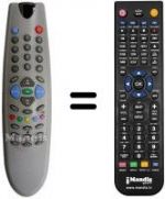Replacement remote control Irradio XTC2870S