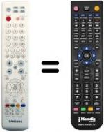 Replacement remote control Samsung LE32R81WX-TV