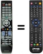 Replacement remote control Samsung LE32B554M2W/XKU