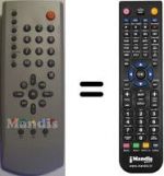 Replacement remote control United WTV3250SFA