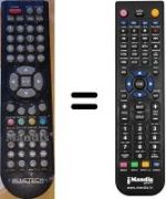 Replacement remote control BLUETECH TQT133-001