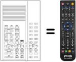 Replacement remote control Salora CHASSISKI
