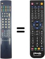 Replacement remote control Hitachi RC4008X