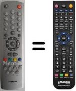 Replacement remote control Toshiba 33N23G
