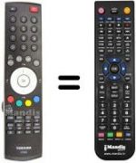 Replacement remote control Toshiba 32WL68PG