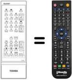 Replacement remote control Toshiba 23120704